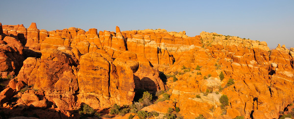 Arches National Park view of the Fiery Furnance