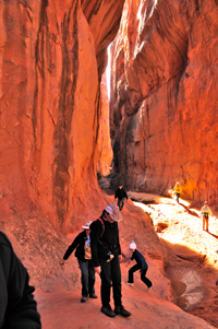 Arches National Park inside Fiery Furnace